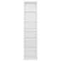 vidaXL Estantería de CDs madera contrachapada blanco brillo 21x20x88cm vidaXL Estantería de CDs madera contrachapada blanco brillo 21x20x88cm