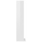 vidaXL Estantería de CDs madera contrachapada blanco brillo 21x20x88cm vidaXL Estantería de CDs madera contrachapada blanco brillo 21x20x88cm