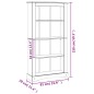 vidaXL Estantería 4 niveles Corona Range de pino mexicano 81x29x150 cm vidaXL Estantería 4 niveles Corona Range de pino mexicano 81x29x150 cm