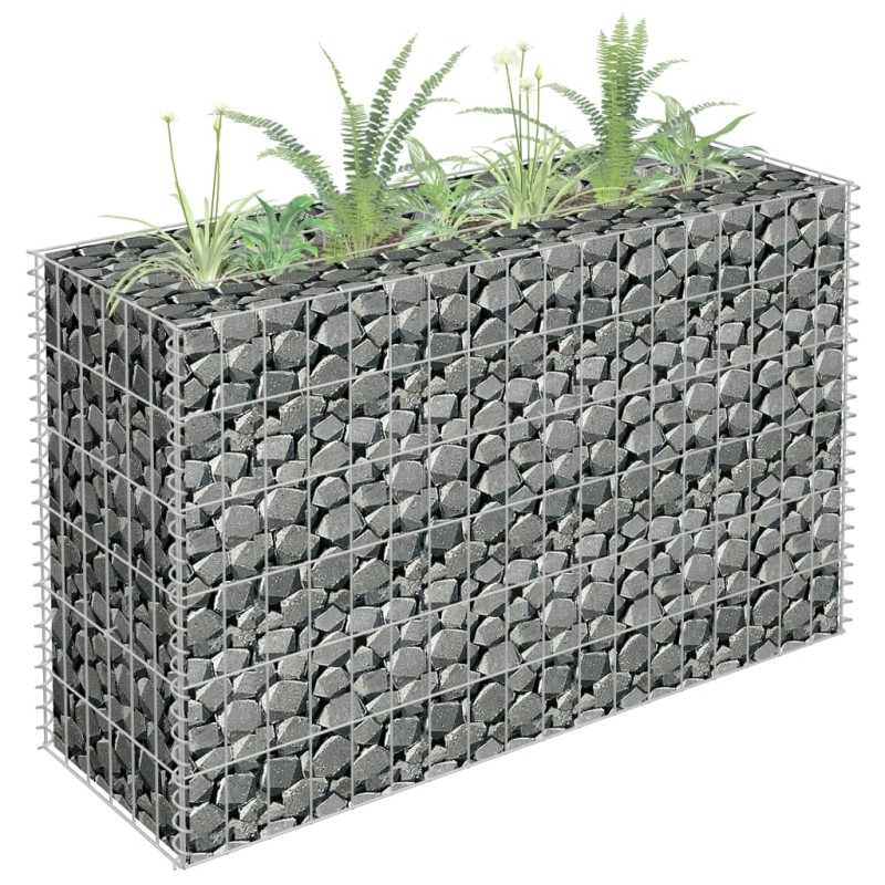 vidaXL Arriate de gaviones de acero galvanizado 90x30x60 cm vidaXL Arriate de gaviones de acero galvanizado 90x30x60 cm