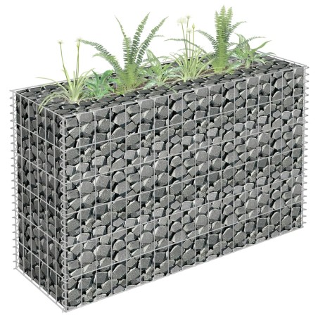 vidaXL Arriate de gaviones de acero galvanizado 90x30x60 cm