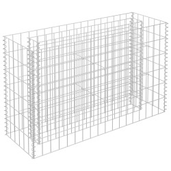 vidaXL Arriate de gaviones de acero galvanizado 90x30x60 cm