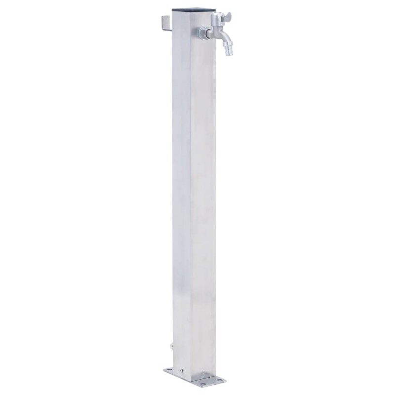 vidaXL Fuente de agua para jardín acero inoxidable cuadrada 80 cm vidaXL Fuente de agua para jardín acero inoxidable cuadrada 80 cm