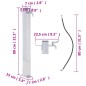 vidaXL Fuente de agua para jardín acero inoxidable cuadrada 80 cm vidaXL Fuente de agua para jardín acero inoxidable cuadrada 80 cm