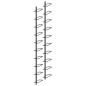 vidaXL Botelleros de pared para 20 botellas 2 unidades metal negro vidaXL Botelleros de pared para 20 botellas 2 unidades metal negro