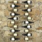 vidaXL Botelleros de pared para 20 botellas 2 unidades metal negro vidaXL Botelleros de pared para 20 botellas 2 unidades metal negro