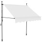 vidaXL Toldo manual retráctil con LED crema 200 cm vidaXL Toldo manual retráctil con LED crema 200 cm