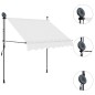 vidaXL Toldo manual retráctil con LED crema 200 cm vidaXL Toldo manual retráctil con LED crema 200 cm