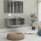 vidaXL Mueble para TV madera contrachapada gris hormigón 80x30x30 cm vidaXL Mueble para TV madera contrachapada gris hormigón 80x30x30 cm