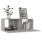 vidaXL Mueble para TV madera contrachapada gris hormigón 80x30x30 cm vidaXL Mueble para TV madera contrachapada gris hormigón 80x30x30 cm