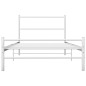 vidaXL Estructura de cama de metal blanca 90x200 cm vidaXL Estructura de cama de metal blanca 90x200 cm