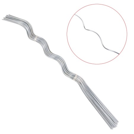 vidaXL Soporte para planta espiral 50 unidades 110cm acero galvanizado
