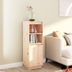vidaXL Aparador alto de madera maciza de pino 37x34x110 cm