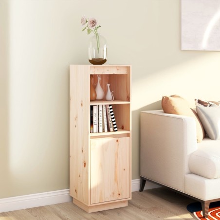 vidaXL Aparador alto de madera maciza de pino 37x34x110 cm