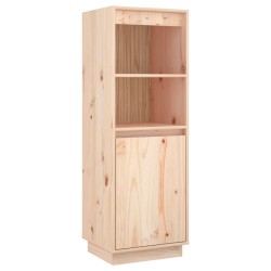 vidaXL Aparador alto de madera maciza de pino 37x34x110 cm
