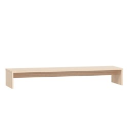 vidaXL Soporte para monitor madera maciza de pino 100x27x15 cm
