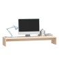 vidaXL Soporte para monitor madera maciza de pino 100x27x15 cm