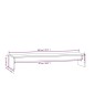 vidaXL Soporte para monitor madera maciza de pino 100x27x15 cm