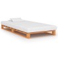 vidaXL Estructura de cama de palés madera maciza pino marrón 100x200cm vidaXL Estructura de cama de palés madera maciza pino marrón 100x200cm