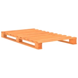 vidaXL Estructura de cama de palés madera maciza pino marrón 100x200cm
