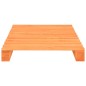 vidaXL Estructura de cama de palés madera maciza pino marrón 100x200cm vidaXL Estructura de cama de palés madera maciza pino marrón 100x200cm