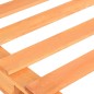 vidaXL Estructura de cama de palés madera maciza pino marrón 100x200cm vidaXL Estructura de cama de palés madera maciza pino marrón 100x200cm