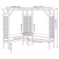vidaXL Pérgola de esquina con banco de madera de pino impregnada vidaXL Pérgola de esquina con banco de madera de pino impregnada
