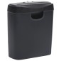 vidaXL Trituradora de papel cortadas en tiras 6 hojas negro vidaXL Trituradora de papel cortadas en tiras 6 hojas negro