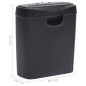 vidaXL Trituradora de papel cortadas en tiras 6 hojas negro vidaXL Trituradora de papel cortadas en tiras 6 hojas negro