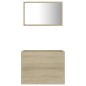 vidaXL Set de muebles de baño 2 pzas madera contrachapada roble sonoma vidaXL Set de muebles de baño 2 pzas madera contrachapada roble sonoma