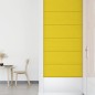 vidaXL Paneles de pared 12 uds tela amarillo claro 90x30 cm 3,24 m² vidaXL Paneles de pared 12 uds tela amarillo claro 90x30 cm 3,24 m²
