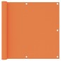 vidaXL Toldo para balcón tela oxford naranja 90x500 cm