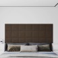 vidaXL Paneles de pared 12 uds cuero sintético marrón 30x30 cm 1,08 m² vidaXL Paneles de pared 12 uds cuero sintético marrón 30x30 cm 1,08 m²