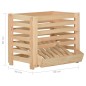 vidaXL Caja para patatas madera maciza de pino 60x40x50 cm vidaXL Caja para patatas madera maciza de pino 60x40x50 cm