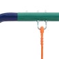 vidaXL Juego de columpios con aros de gimnasia y 4 asientos acero vidaXL Juego de columpios con aros de gimnasia y 4 asientos acero