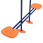vidaXL Juego de columpios con aros de gimnasia y 4 asientos acero vidaXL Juego de columpios con aros de gimnasia y 4 asientos acero
