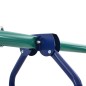 vidaXL Juego de columpios con aros de gimnasia y 4 asientos acero vidaXL Juego de columpios con aros de gimnasia y 4 asientos acero