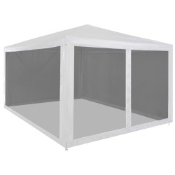 vidaXL Carpa de celebraciones plegable con 4 paredes de malla 4x3 m