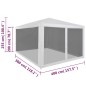 vidaXL Carpa de celebraciones plegable con 4 paredes de malla 4x3 m vidaXL Carpa de celebraciones plegable con 4 paredes de malla 4x3 m