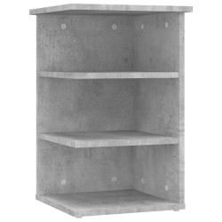 vidaXL Armario auxiliar madera contrachapada gris hormigón 35x35x55 cm