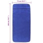 vidaXL Toallas de playa 2 uds tela azul klein 400 g/m² 75x200 cm