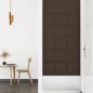 vidaXL Paneles de pared 12 uds cuero sintético marrón 30x30 cm 1,08 m² vidaXL Paneles de pared 12 uds cuero sintético marrón 30x30 cm 1,08 m²
