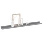 vidaXL Estantes de pared 4 unidades gris 80x9x3 cm vidaXL Estantes de pared 4 unidades gris 80x9x3 cm