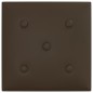 vidaXL Paneles de pared 12 uds cuero sintético marrón 30x30 cm 1,08 m² vidaXL Paneles de pared 12 uds cuero sintético marrón 30x30 cm 1,08 m²