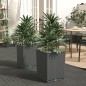vidaXL Jardineras 2 uds polipropileno negro 30x30x37 cm vidaXL Jardineras 2 uds polipropileno negro 30x30x37 cm
