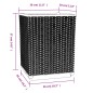 vidaXL Jardineras 2 uds polipropileno negro 30x30x37 cm vidaXL Jardineras 2 uds polipropileno negro 30x30x37 cm