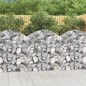 vidaXL Cesta gaviones forma arco hierro galvanizado 100x30x100/120 cm vidaXL Cesta gaviones forma arco hierro galvanizado 100x30x100/120 cm