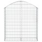 vidaXL Cesta gaviones forma arco hierro galvanizado 100x30x100/120 cm vidaXL Cesta gaviones forma arco hierro galvanizado 100x30x100/120 cm