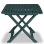 vidaXL Mesa y sillas bistró de jardín plegables 3 pzas plástico verde vidaXL Mesa y sillas bistró de jardín plegables 3 pzas plástico verde