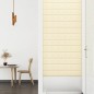 vidaXL Paneles de pared 12 uds cuero sintético crema 90x15 cm 1,62 m² vidaXL Paneles de pared 12 uds cuero sintético crema 90x15 cm 1,62 m²